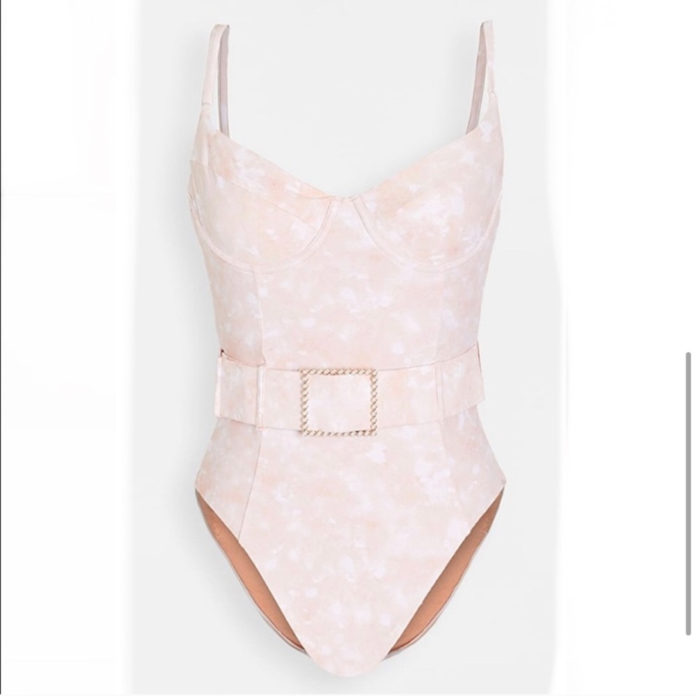 WeWoreWhat Pink Danielle One Piece Swimsuit